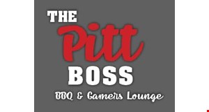 The Pitt Boss BBQ & Gamers Lounge logo