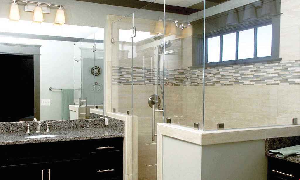Product image for Portage Glass & Mirror $100 off any shower door purchase.
