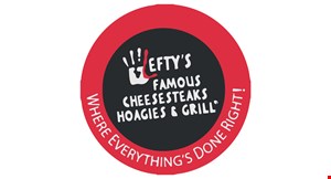 Lefty's Famous Cheesesteaks Hoagies & Grill logo