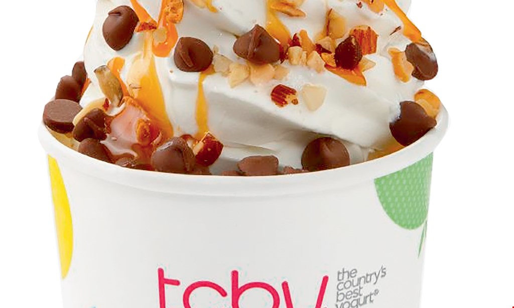 Product image for TCBY Columbia Buy one cup, shake or shiver get one 50% off of equal or lesser value. (Excludes cakes, pies, quarts and pints).