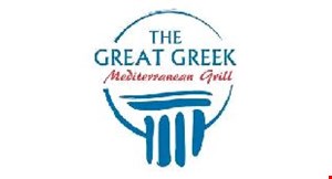 Product image for The Great Greek Mediterranean Grill $5 OFF any purchase of $30 or more 
