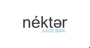 Product image for Nekter Juice Bar $1 Off any single menu item 