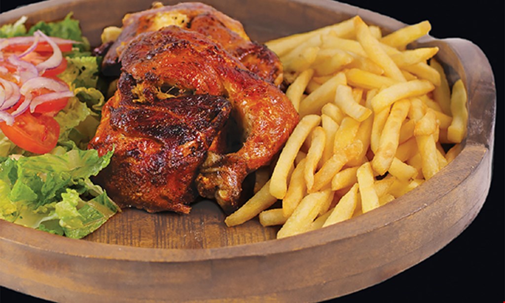 Product image for La Brasa Grill FREE 1/4 CHICKEN W/ 2 SIDES WITH PURCHASE OF ANY ENTRÉE & 2 BEVERAGES.
