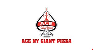 Product image for Ace Ny Giant Pizza $19.99ACE 14" pizza Combo