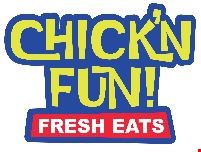 Product image for Chick'N Fun Fresh Eats FREE 6 hush puppies with purchase of any combo. 