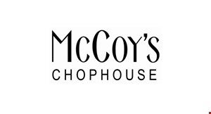 Product image for McCoy's Chophouse $8 Off with the purchase of 2 lunches. 