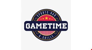 Product image for Gametime Sports Bar & Grill $5 OFF any purchase of $25 or more.