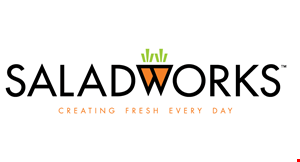 Product image for Saladworks- Trexlertown 1/2 Off any entree with the purchase of any entree of equal or greater value. 