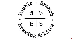 Product image for Double Branch Brewing & Bites FREE 1 pint of Double Branch Beer Buy 1 pint of Double Branch Beer, get one pint free.