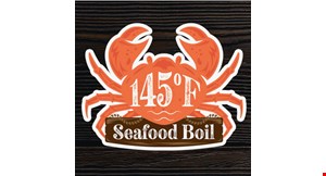 Product image for 145 F Seafood Boil 10 % Off entire purchase. 