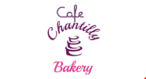 Product image for Cafe Chantilly Bakery Desayuno Compre 1 y lleve 1 GRATIS. 20% OFF ALL CAKE ORDERS *Minimum $50.