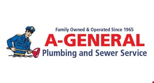 Product image for A-General Plumbing & Sewer Services Mention This Ad And Receive 5% OFF Any Work Done!