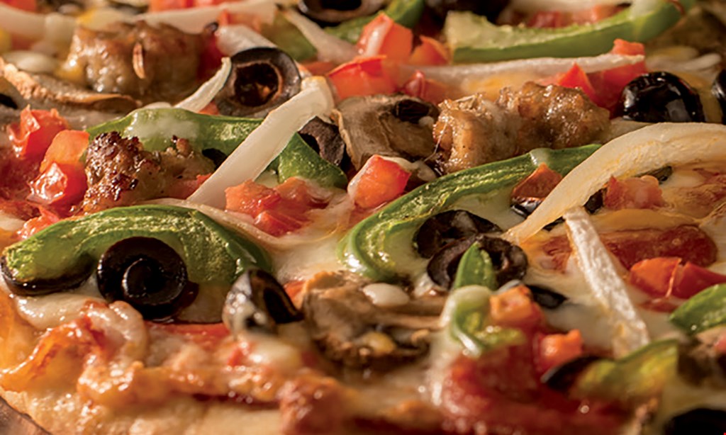 Product image for Mountain Mikes Pizza Redlands $8 OFF + TAX any 2 large pizzas. 