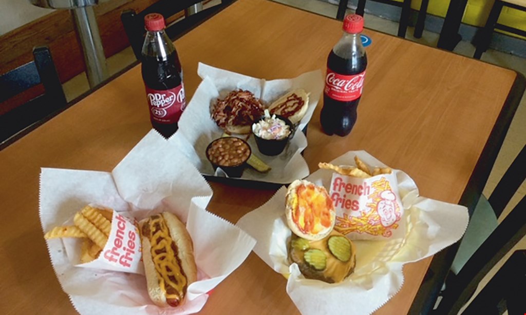 Product image for Off Road Diner And Dogs Buy One Get One1/2 PRICE sandwich or hot dog (with purchase of 2 drinks).