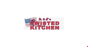 Product image for A & J's Twisted Kitchen $2 OFF any purchase of $10 or more OR $5 OFF any purchase of $20 or more OR $10 OFF any purchase of $40 or more. 