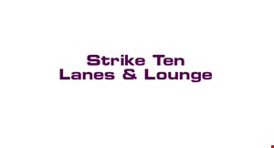 Strike Ten Lanes & Lounge logo