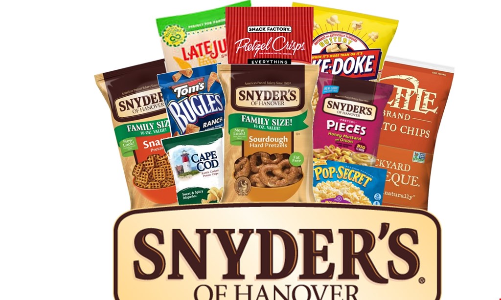 Product image for Snyder's of Hanover Factory Store 15% Off your purchase 