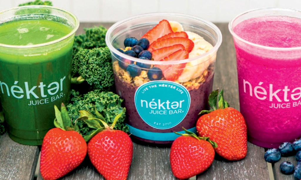Product image for Nektar Juice Bar Falcon Ridge $2 off any juice and smoothie ( 24oz and above). 