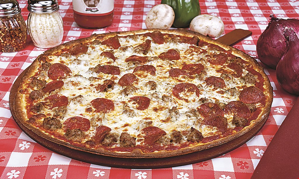 Product image for Rosatis Authentic Chicago Pizza Throwback From 1964. 10 Inch Chicago Deep Dish Pizza for only $7.64. Additional charge for extra toppings.