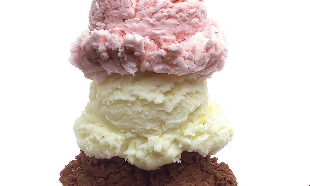 Product image for State Line Ice Cream LLC $1 OFF any size cone.