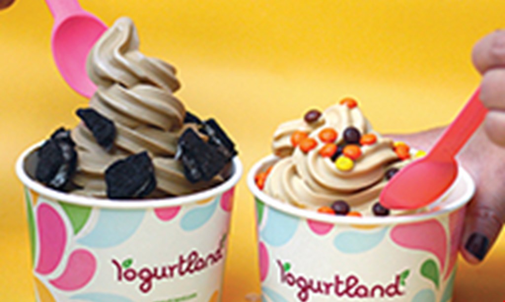 Product image for Yogurtland BUY ONE GET ONE 50% OFF. $6 MINIMUM PURCHASE. VALID 5/22/23-6/4/23. 