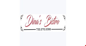 Product image for Dina's Bistro $10 OFF any purchase $50 or more dine-in or take out.