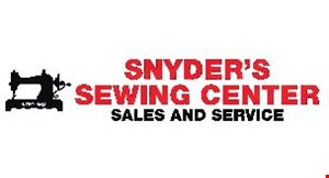 Product image for Snyder's Sewing Center 25% OFF FABRIC total purchase. 