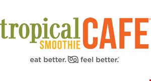 Product image for Tropical Smoothie- Cleveland $3.99 any 24oz. smoothie. 