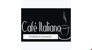 Product image for Cafe Italiano $2 OFF any purchase of $10 or more. 
