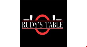 Product image for Rudy's Table 10% OFF any purchase of $40 or more. 
