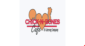 Product image for Chick-N-Bones Cafe $2 OFF any purchase of $10 or more.