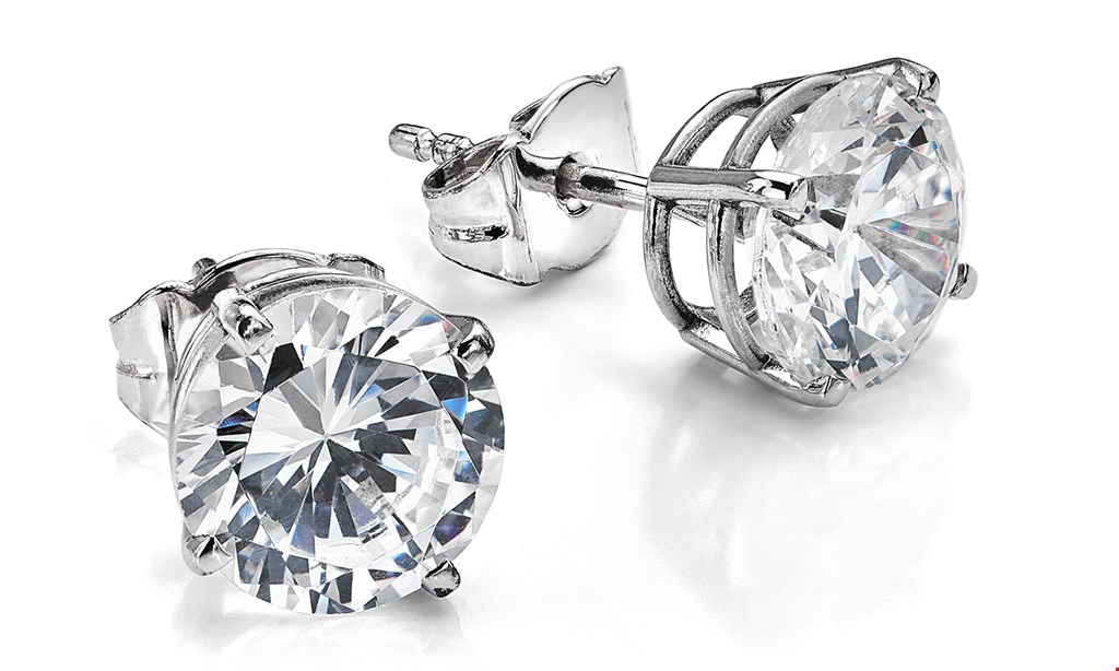 Product image for The Jewelry Design Co. $1995 2 carat total weight diamond studs. 