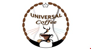 Product image for Universal Coffee FREE COFFEE. Buy 1 coffee and get 2nd one of equal or lesser value for FREE.