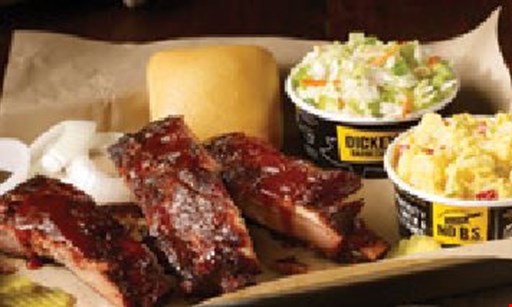 Product image for Dickey's Barbecue Pit FREE MEAT PLATE WITH PURCHASE OF ONE MEAT PLATE AND TWO BIG YELLOW CUPS.