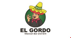 Product image for EL GORDO Mexican Bar & Grill $10 off any dine in order of $50 or more. 