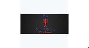 Product image for Captain's Choice Cajun Seafood $10 OFF any purchase of $50 or more. 