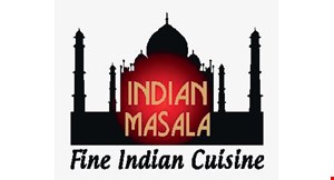 Product image for Indian Masala Fine Indian Cuisine 10% your total take-out order not including tax valid any day