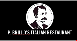 Product image for P. Brillo's New England Italian Style Family Restaurant $5 OFF any purchase of $25 or more. 