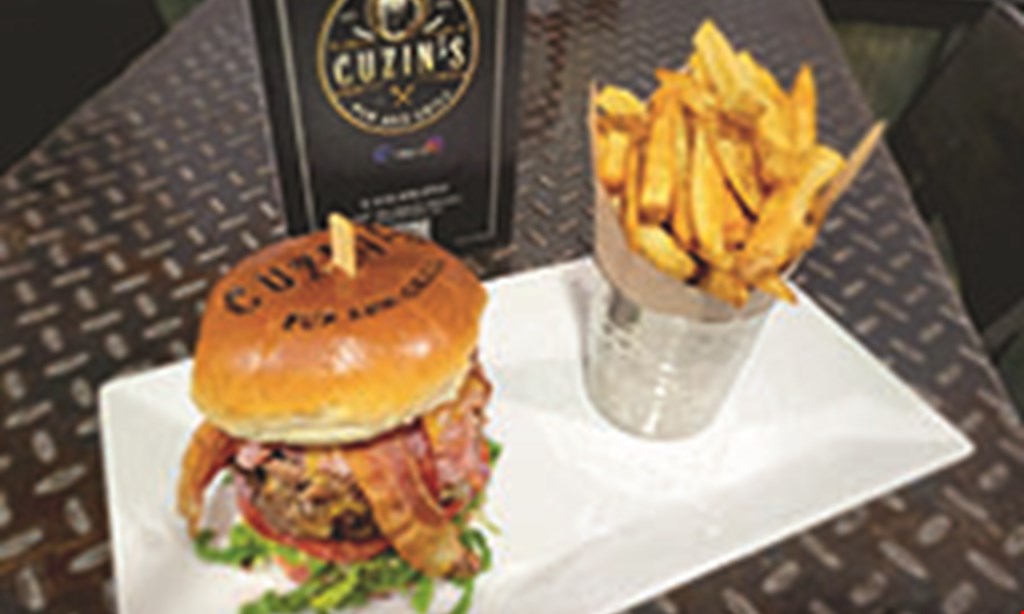 Product image for Cuzin's Pub And Grill $5 off any purchase of $25 or more.