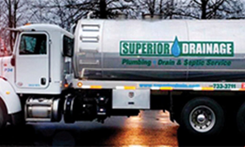 Product image for Superior Drainage $10 off plumbing, drains or septic tank pumping.