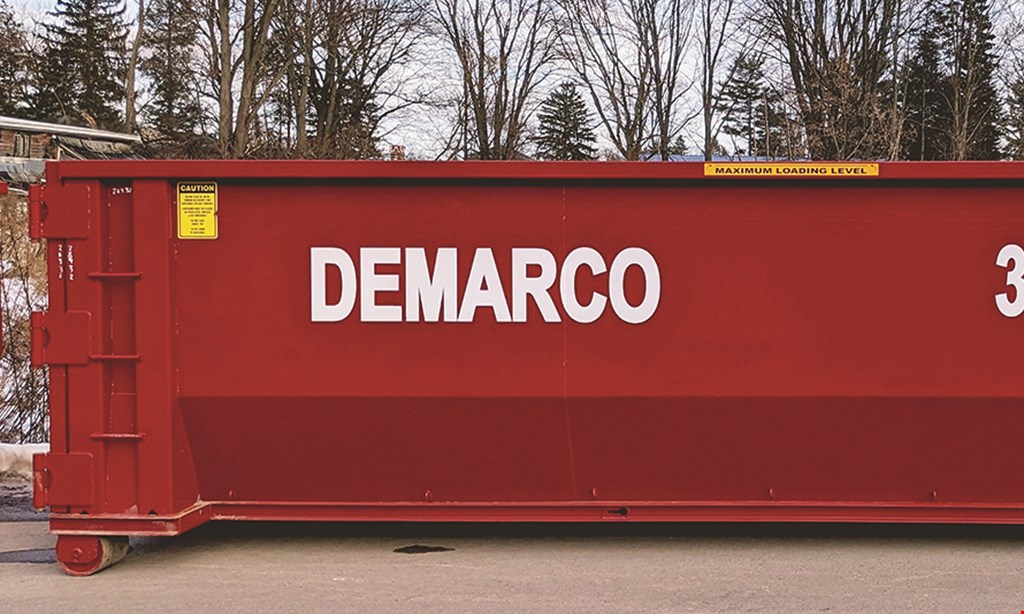 Product image for De Marco Landscaping $25 Off any dumpster rental. 