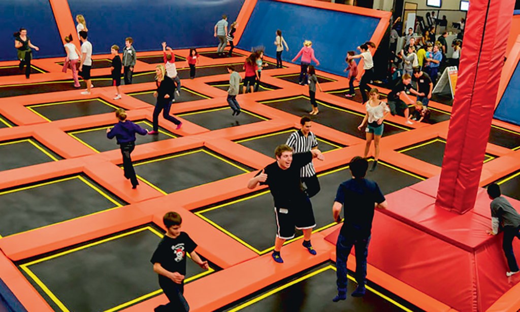 Product image for Big Air Trampoline Park Free jump hour Buy 1 jump hour get 1 jump hour free! Same day & same jumper only!