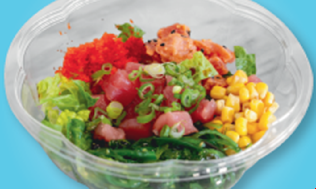 Product image for Poki Poke 10% off dine in or take-out.