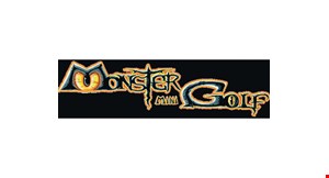 Monster Mini Golf Garden City logo