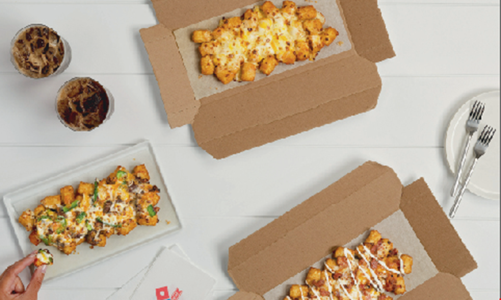 Product image for Domino's $7.99 each 2 medium 3-topping pizzas.