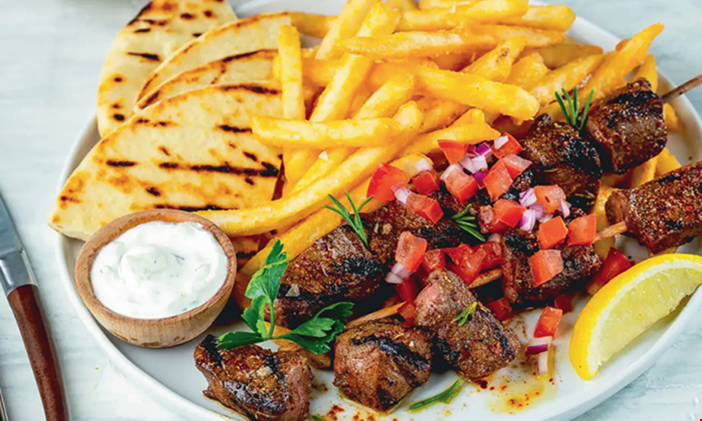 Product image for The Great Greek Buy one gyro, get one of equal or lesser value 50% off.