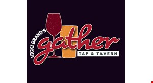 Vicki Brand's Gather Tap & Tavern logo
