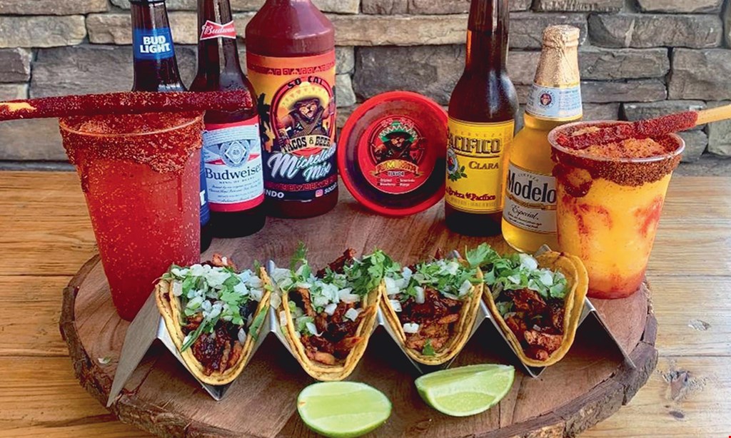 Product image for Socal Tacos & Beer $5 off any order $35 or more OR $10 off any order $50 or more