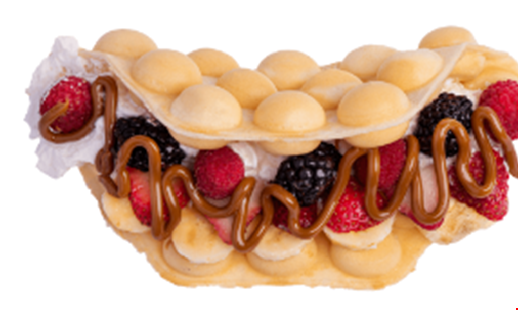 Product image for Magic Waffle Buy any bubble it breakfast waffle & get 2nd bubble it of equal or lesser value 1/2 off.