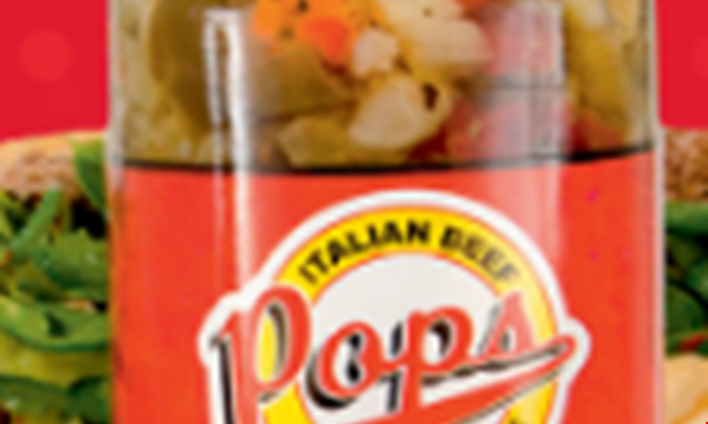Product image for Pop's Italian Beef and Sausage $6999 3 lbs Pop’s Famous Italian Beef, 
3 loaves of bread, sweet peppers 
& hot peppers